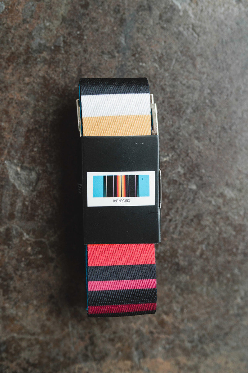 Load image into Gallery viewer, Yune Yoga - Yoga Strap | Stretching Strap | Metal Buckles | Blue | Yune Yoga | The Horatio