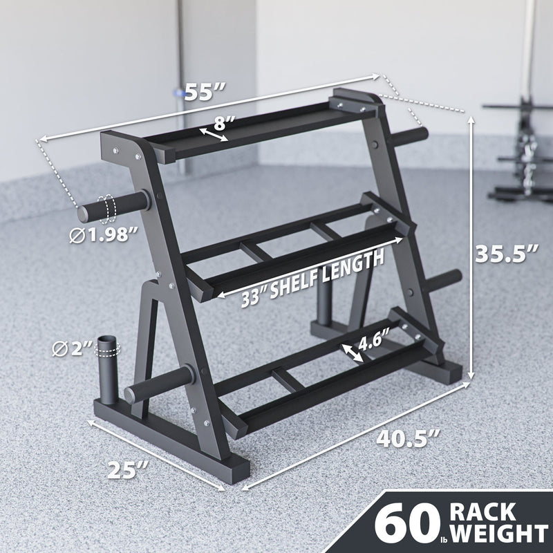 Load image into Gallery viewer, Synergee - Dumbbell + Kettlebell Storage Rack