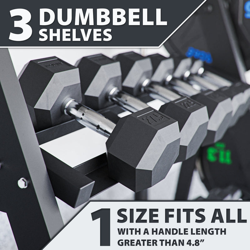 Load image into Gallery viewer, Synergee - Dumbbell + Kettlebell Storage Rack