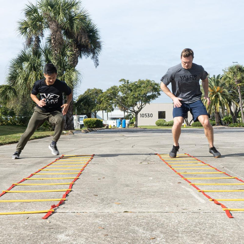 Load image into Gallery viewer, Valor Fitness - Speed Agility Training Ladder 12 Rung Pair