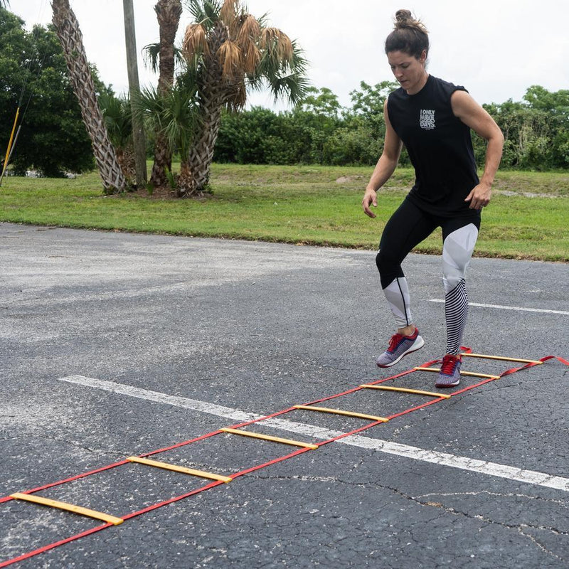 Load image into Gallery viewer, Valor Fitness - Speed Agility Training Ladder 12 Rung Pair