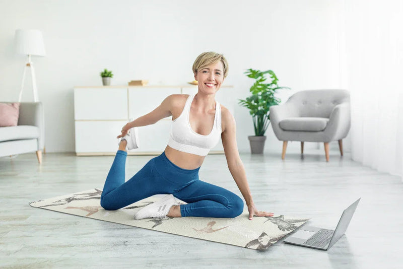 Load image into Gallery viewer, Yune Yoga - Yoga Mat | 6mm Thick | Tan | Non-Slip | Eco Friendly | Yune Yoga | Flint