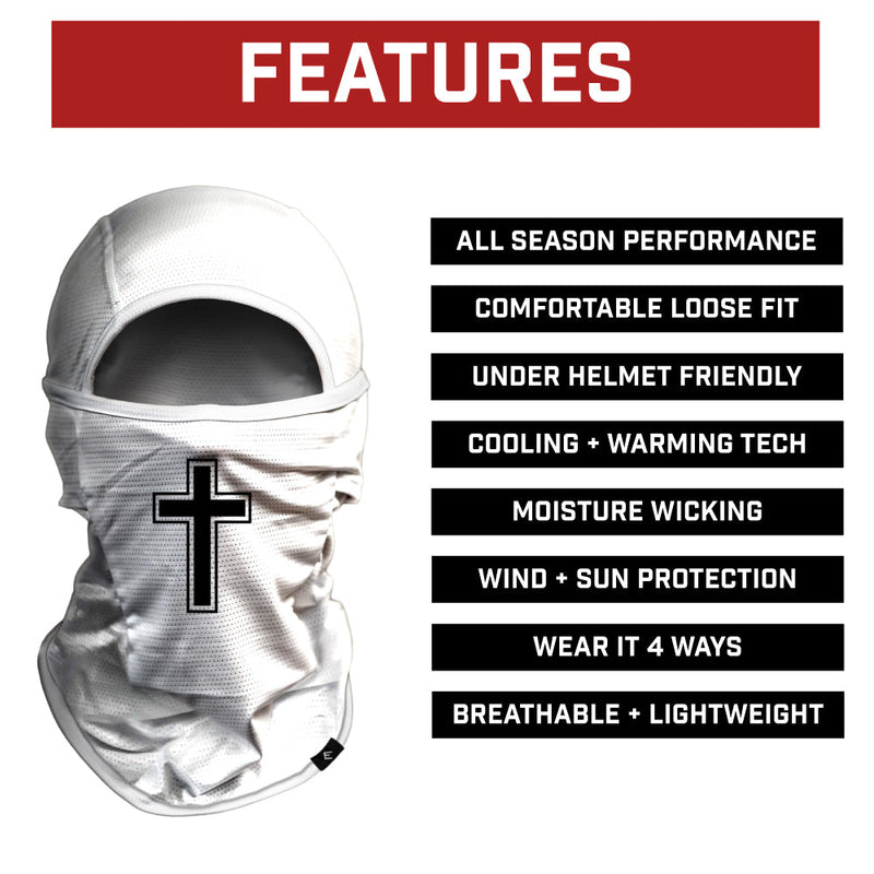 Load image into Gallery viewer, Elite Athletic Gear - Faith Cross White Balaclava Mask (Shiesty)