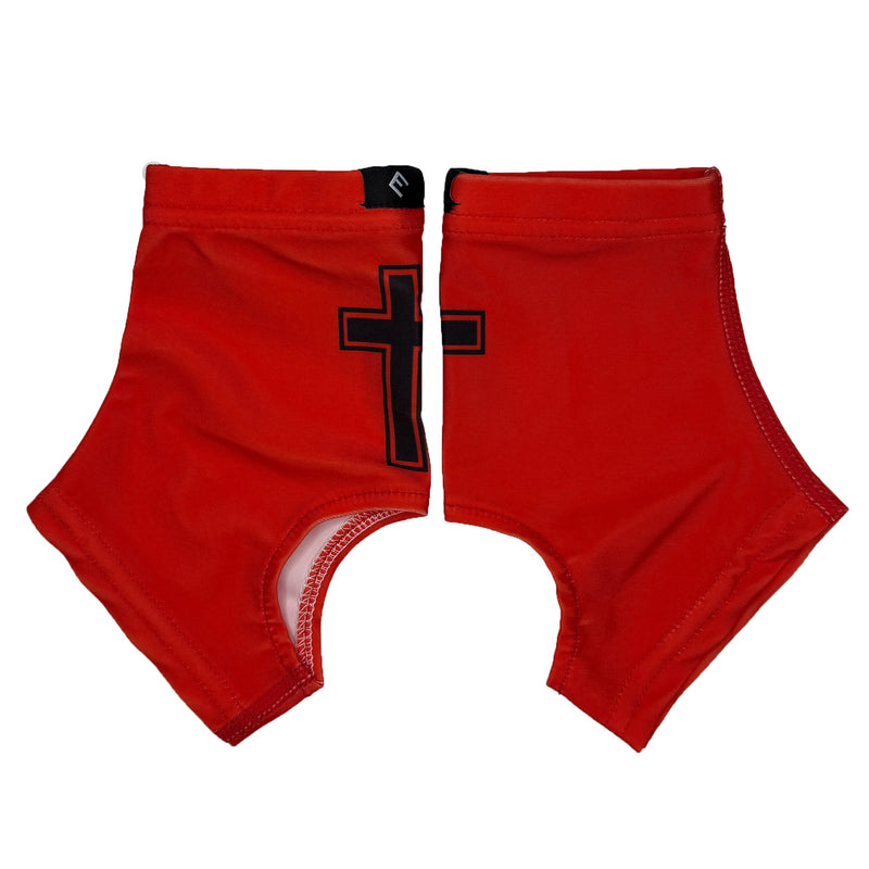 Load image into Gallery viewer, Elite Athletic Gear - Faith Cross Red Cleat Covers