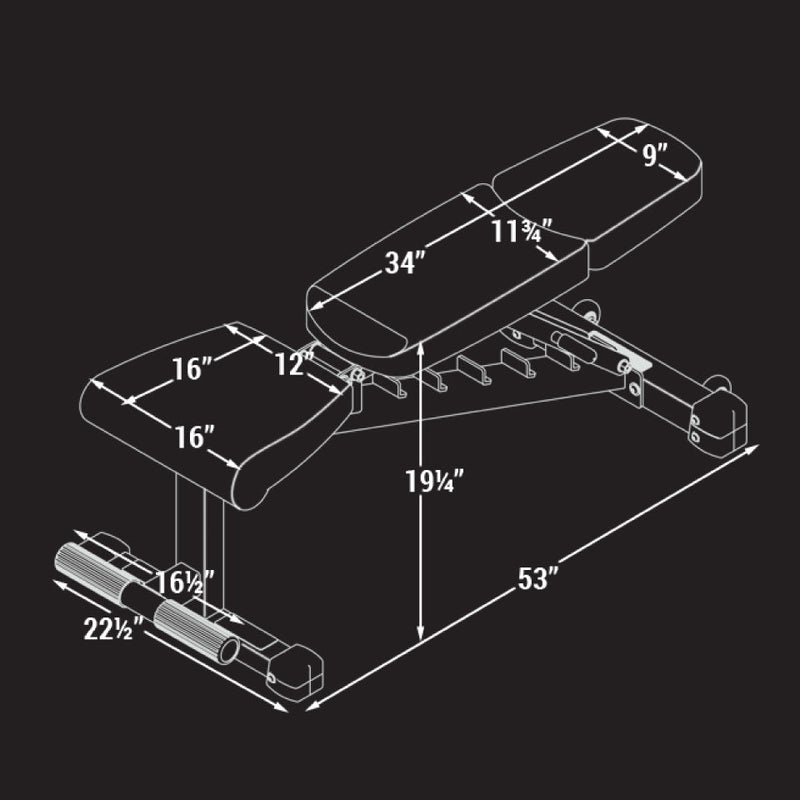 Load image into Gallery viewer, XMARK - Ox Series Adjustable Flat, Incline, Decline (FID) Weight Bench