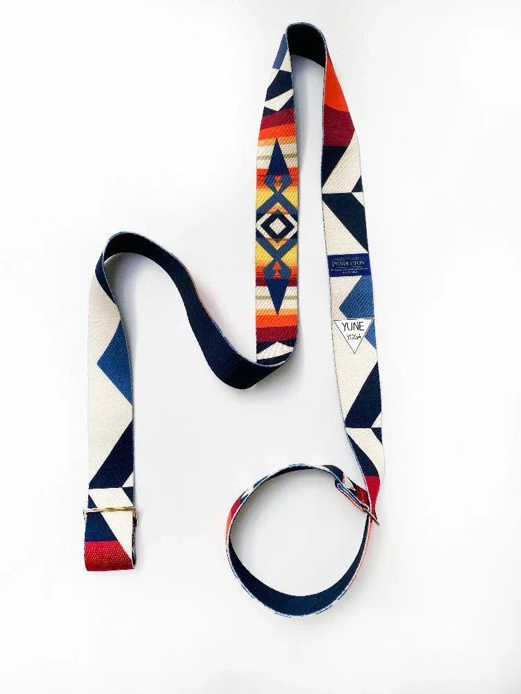 Load image into Gallery viewer, Yune Yoga - Yoga Strap Pendleton Fire Legend