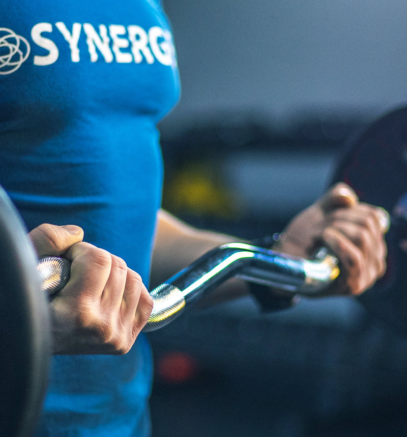 Load image into Gallery viewer, Synergee - Synergee Fixed Easy Curl Barbell