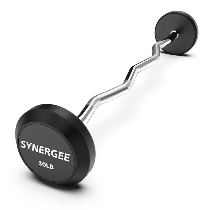 Load image into Gallery viewer, Synergee - Synergee Fixed Easy Curl Barbell