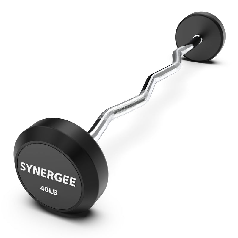 Load image into Gallery viewer, Synergee - Synergee Fixed Easy Curl Barbell