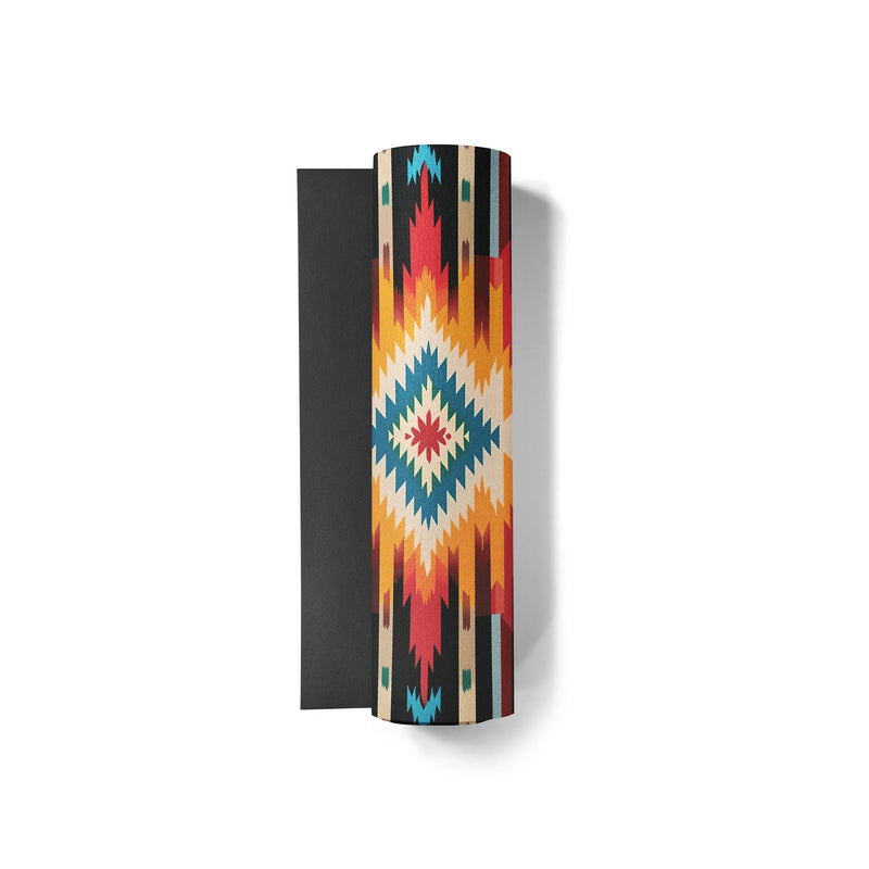 Load image into Gallery viewer, Yune Yoga - Fox Trail Yoga Mat – 6 mm Extra Thick, Double-Sided Non-Slip, Eco-Friendly PER with Multi-Color Striped Design | Yune Yoga