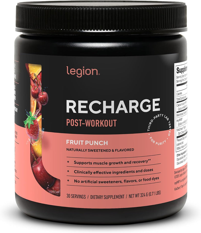 Load image into Gallery viewer, Legion Athletics - Recharge Post-Workout - Fruit Punch (30 Servings)