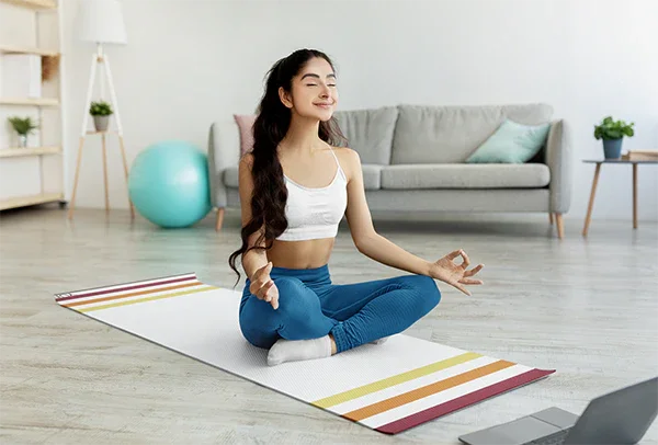 Load image into Gallery viewer, Yune Yoga - Yune Yoga Striped Yoga Mat OS76