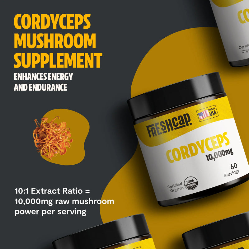 Load image into Gallery viewer, FreshCap Mushrooms - Cordyceps Mushroom Extract Powder