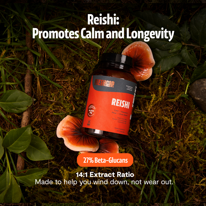 Load image into Gallery viewer, FreshCap Mushrooms - Organic Reishi Mushroom Capsules