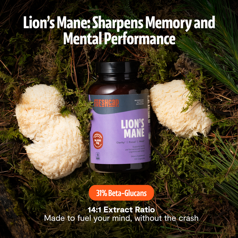 Load image into Gallery viewer, FreshCap Mushrooms - Organic Lion’s Mane Capsules