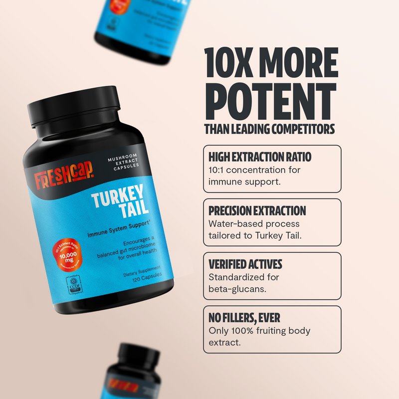 Load image into Gallery viewer, FreshCap Mushrooms - Organic Turkey Tail Mushroom Capsules