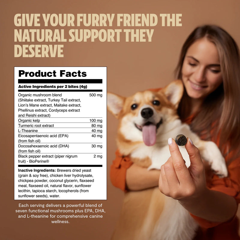 Load image into Gallery viewer, FreshCap Mushrooms - Shroomies® Organic Mushroom Complex for Dogs