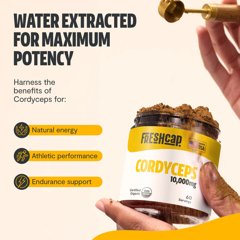 Load image into Gallery viewer, FreshCap Mushrooms - Cordyceps Mushroom Extract Powder
