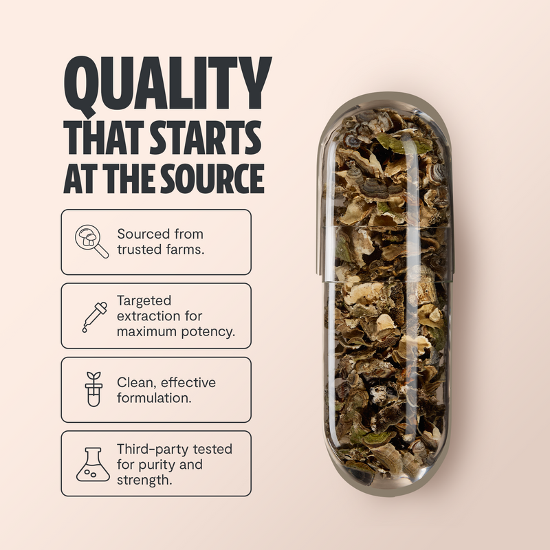 Load image into Gallery viewer, FreshCap Mushrooms - Organic Turkey Tail Mushroom Capsules