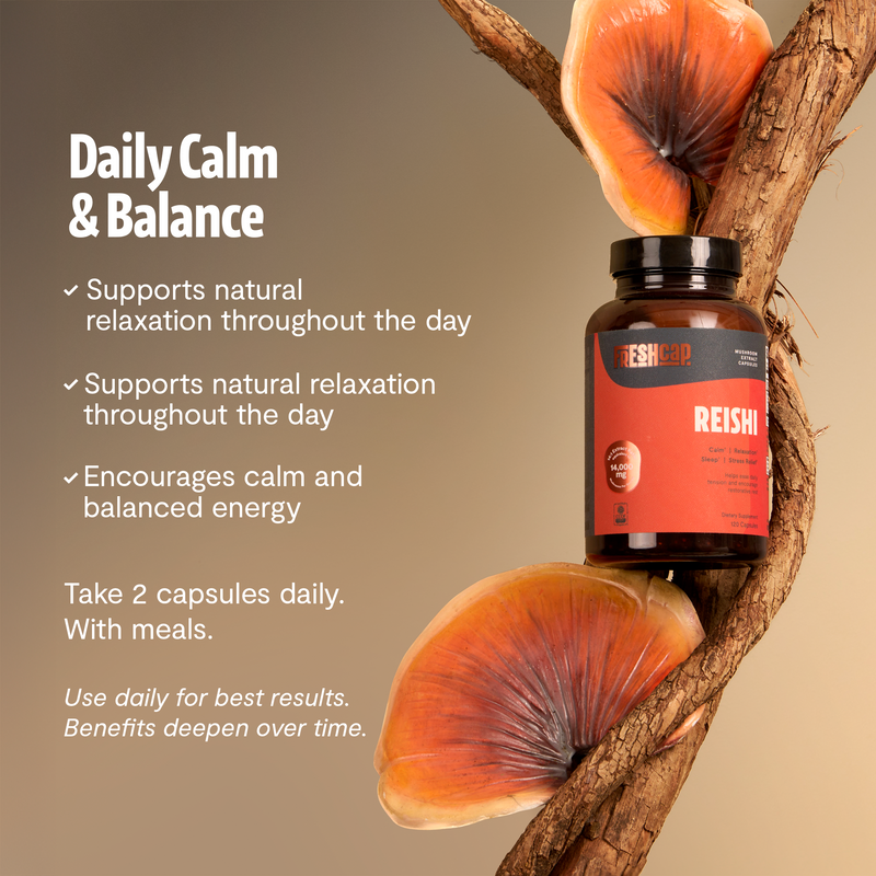 Load image into Gallery viewer, FreshCap Mushrooms - Organic Reishi Mushroom Capsules