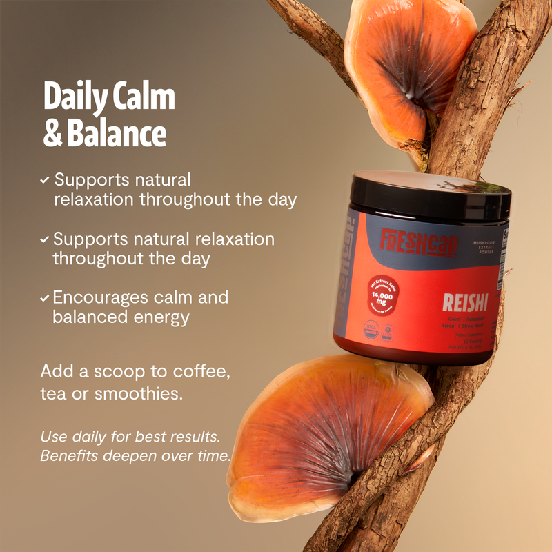 Load image into Gallery viewer, FreshCap Mushrooms - Organic Reishi Mushroom Powder