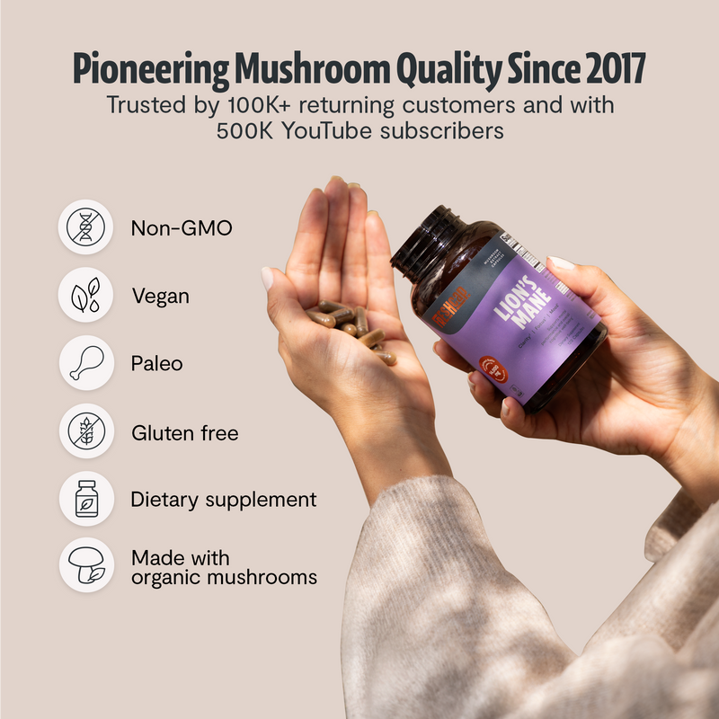 Load image into Gallery viewer, FreshCap Mushrooms - Organic Lion’s Mane Capsules