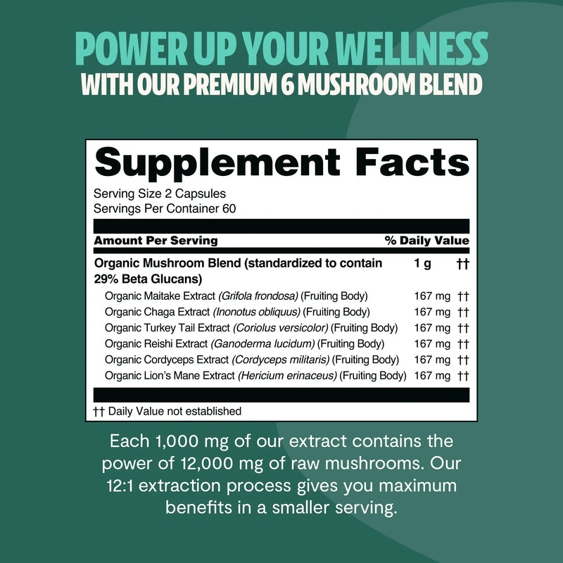 Load image into Gallery viewer, FreshCap Mushrooms - Organic Mushroom Complex Supplement Capsules