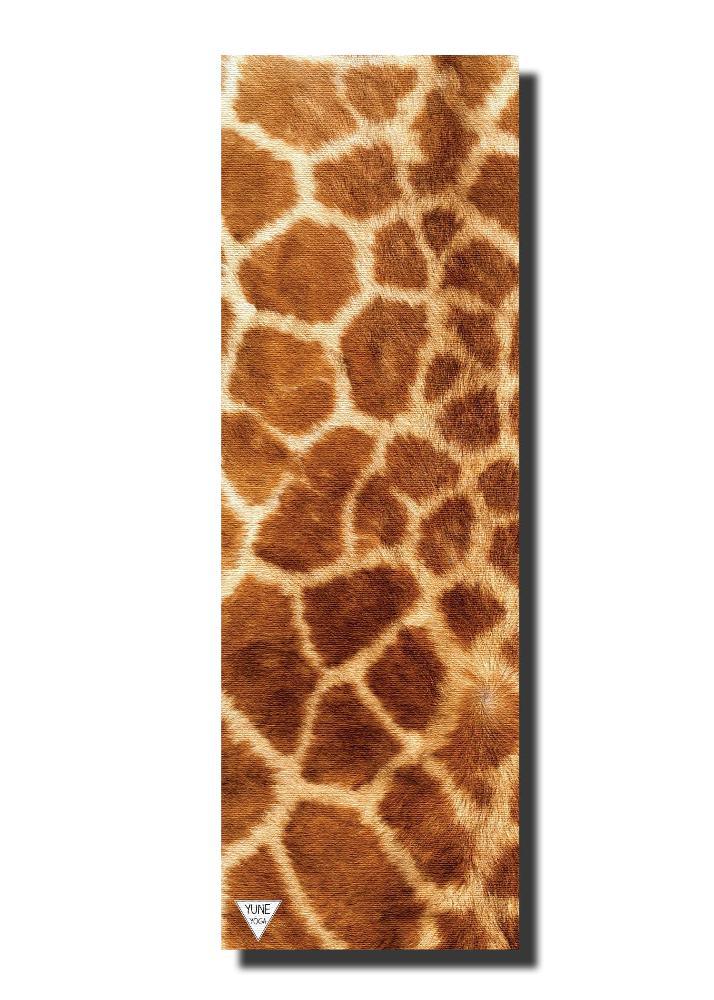 Load image into Gallery viewer, Yune Yoga - Giraffe Print Eco Yoga Mat – 6mm Support, Non-Slip Surface | Yune