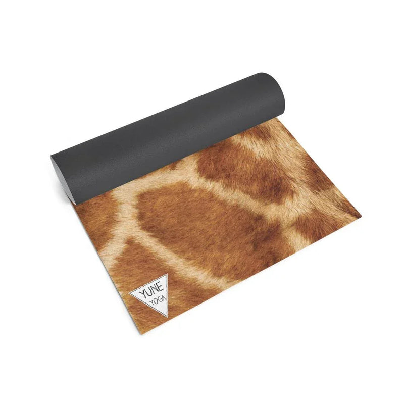 Load image into Gallery viewer, Yune Yoga - Giraffe Print Eco Yoga Mat – 6mm Support, Non-Slip Surface | Yune
