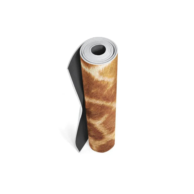 Load image into Gallery viewer, Yune Yoga - Giraffe Print Eco Yoga Mat – 6mm Support, Non-Slip Surface | Yune
