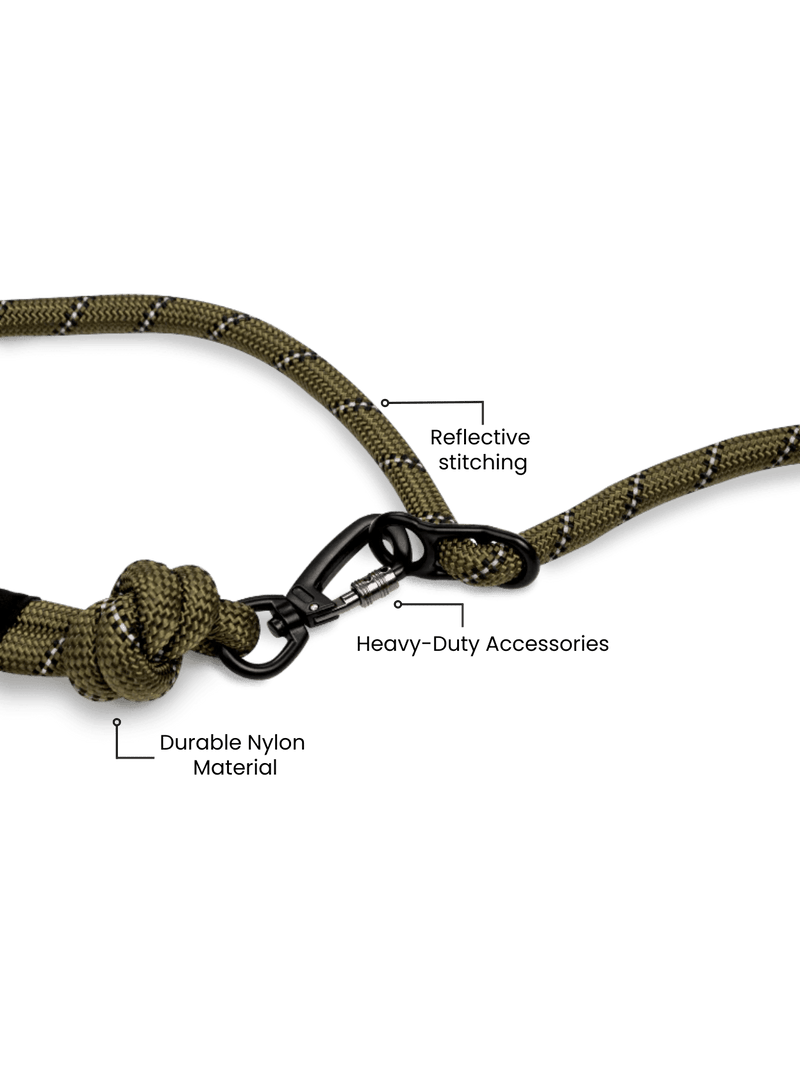 Load image into Gallery viewer, Runner's Athletics - Rove Hands-Free Running Dog Leash (Army Green)
