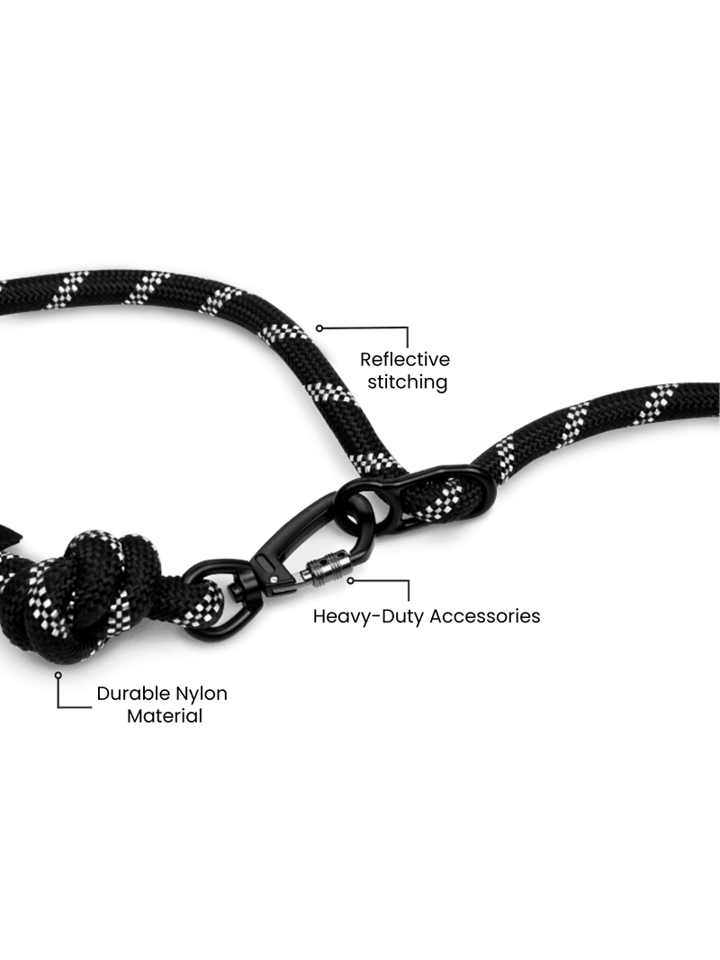Load image into Gallery viewer, Blackout Running Hands-Free Dog Leash
