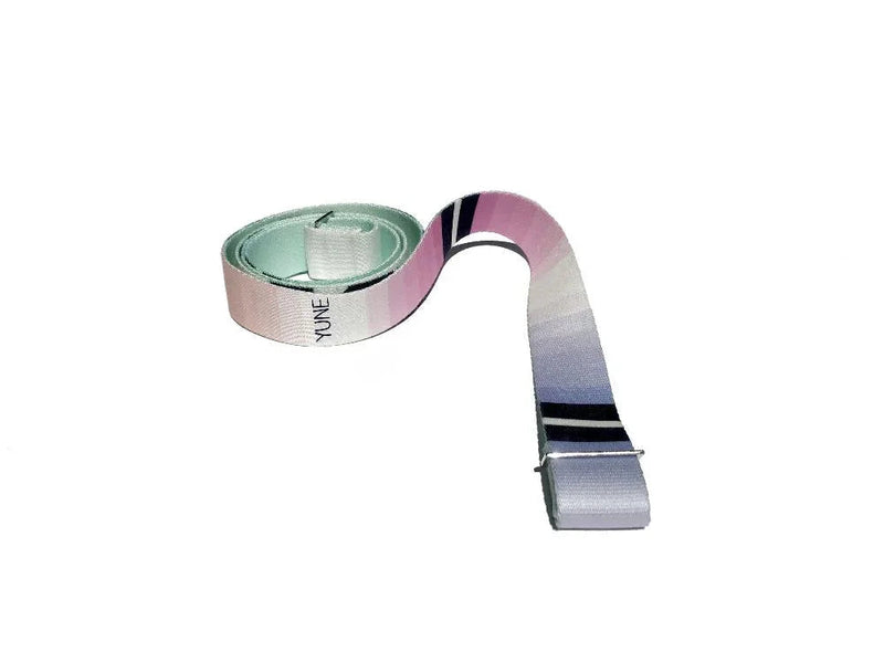 Load image into Gallery viewer, Yune Yoga - Helena Yoga Strap – Rainbow Stretching Strap w/ Metal Buckles | Yune Yoga