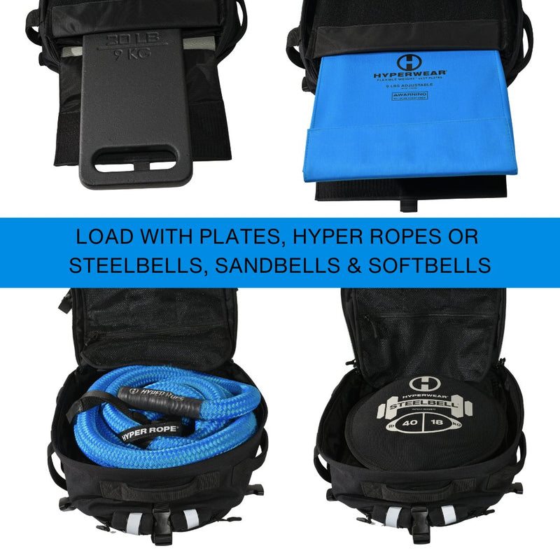 Load image into Gallery viewer, Hyperwear - HYPER RUCK® Rucking Backpack | Strength Training and Every Day Carry Bag