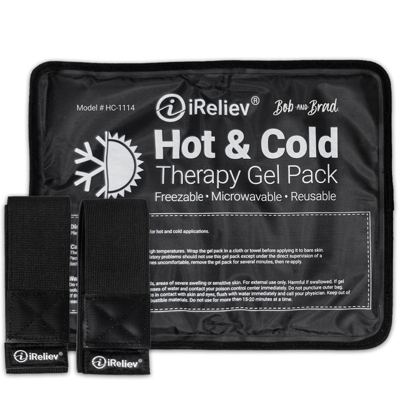 Load image into Gallery viewer, iReliev - Premium Reusable Hot and Cold Therapy Gel Pack with Securement Straps