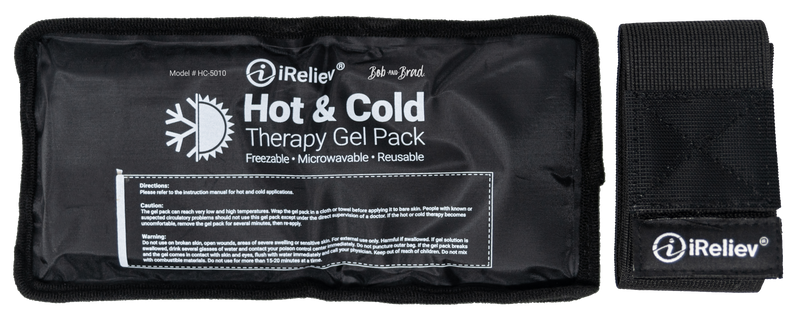 Load image into Gallery viewer, iReliev - Premium Reusable Hot and Cold Therapy Gel Pack with Securement Straps