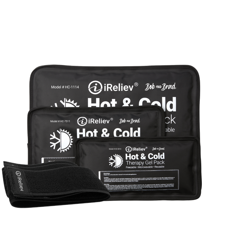 Load image into Gallery viewer, iReliev - Premium Reusable Hot and Cold Therapy Gel Pack with Securement Straps