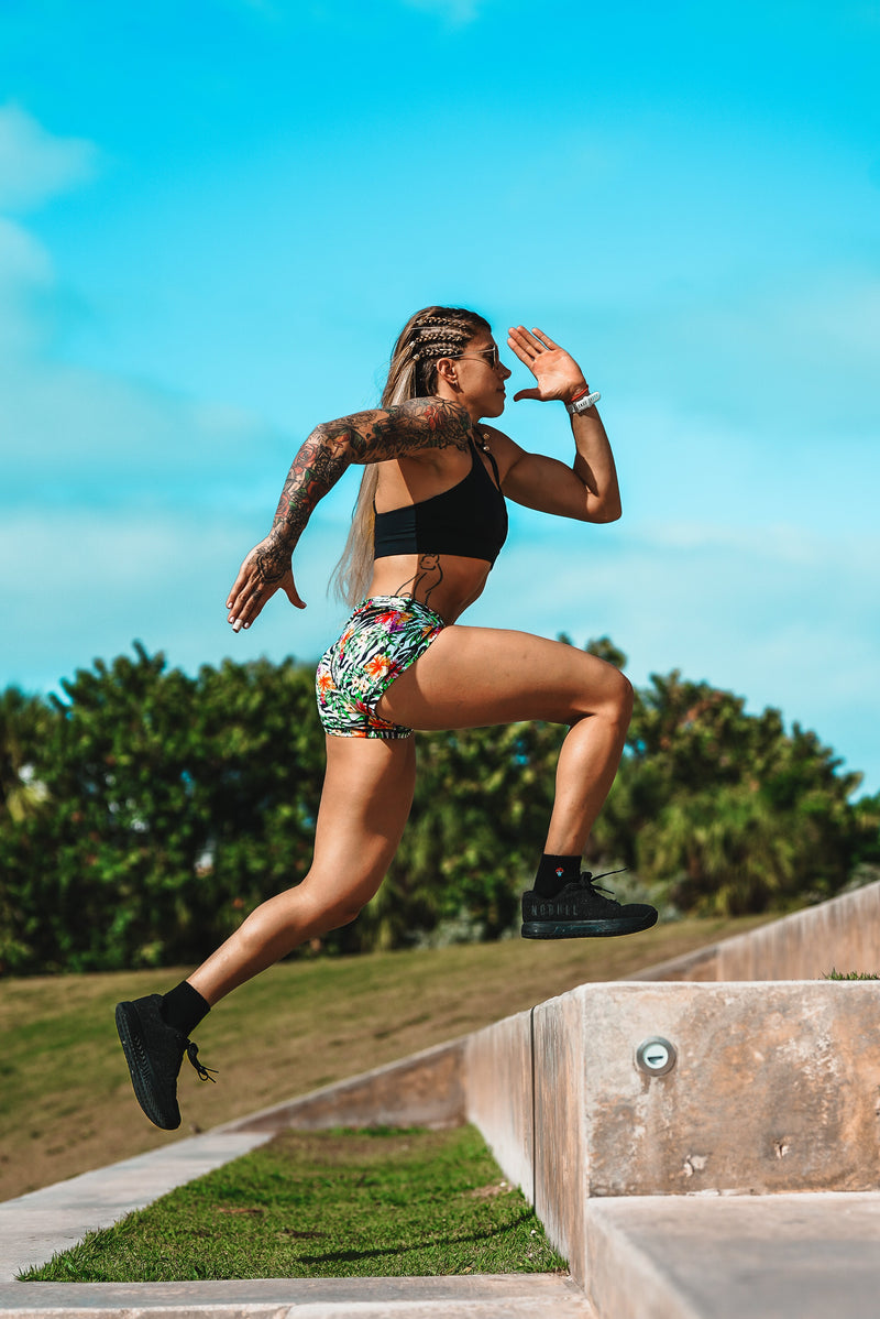 Load image into Gallery viewer, Peachy Athletic - Zeal Blossom Squat-Proof Gym Shorts