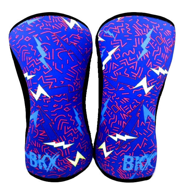 Load image into Gallery viewer, Bear KompleX - Bear KompleX Knee Sleeves - Lightning with REVERSIBLE Blue