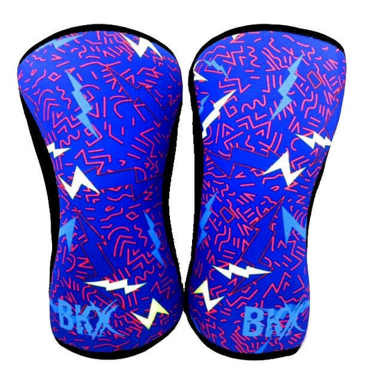 Bear KompleX - Bear KompleX Knee Sleeves - Lightning with REVERSIBLE Blue