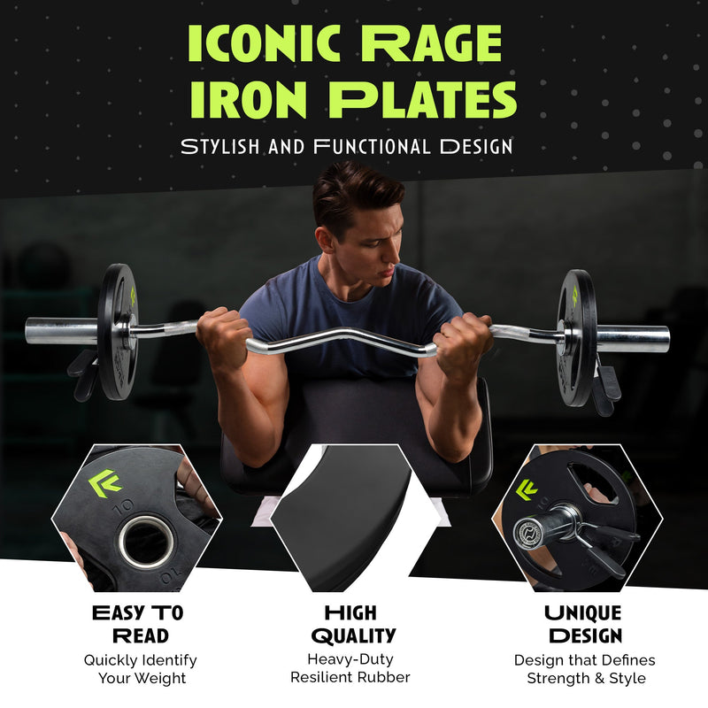 Load image into Gallery viewer, Rage Fitness - Rubber Coated Plates