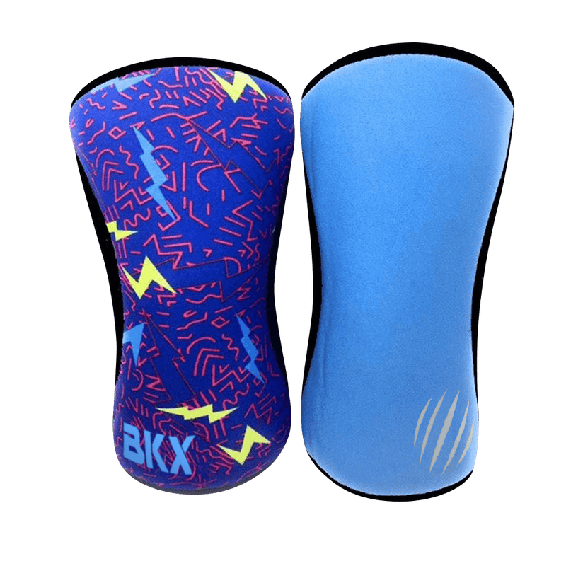 Load image into Gallery viewer, Bear KompleX - Knee Sleeves - Lightning with REVERSIBLE Blue