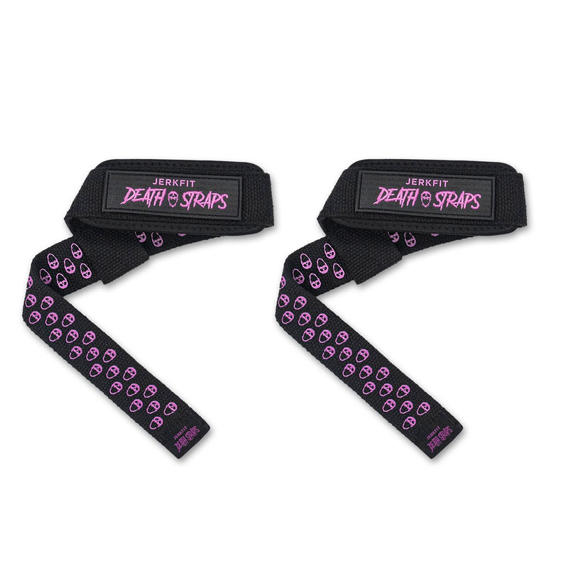 Load image into Gallery viewer, JerkFit - JerkFit Death Straps, Traditional Lifting Straps with Double Sided Skull-Grip