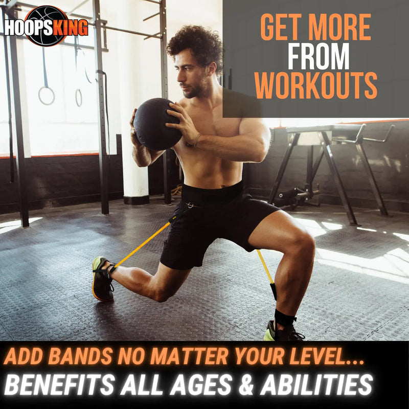Load image into Gallery viewer, HoopsKing - HoopsKing Vertical Jump Trainer Resistance Bands | Waist to Heels