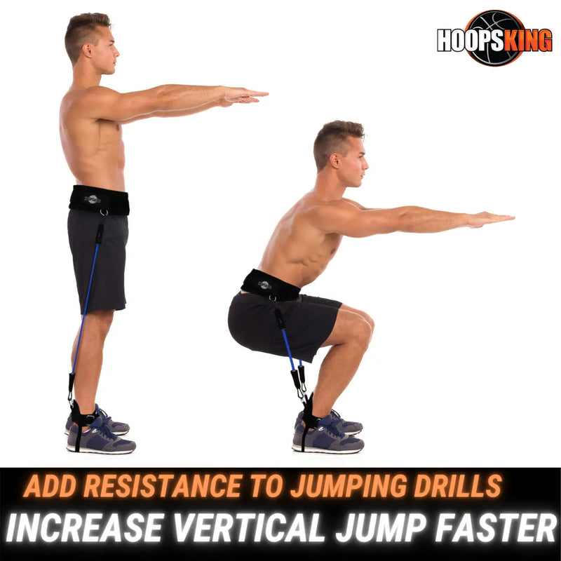 Load image into Gallery viewer, HoopsKing - HoopsKing Vertical Jump Trainer Resistance Bands | Waist to Heels