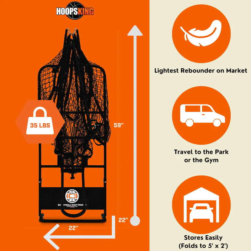 Load image into Gallery viewer, HoopsKing - IC3 Basketball Shooting Machine Rebounder