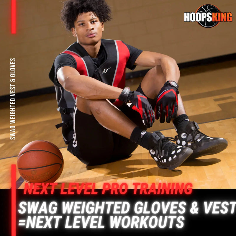 Load image into Gallery viewer, HoopsKing - S.W.A.G. Adjustable Weighted Gloves | Men Women | Finger Weights | Basketball, Fitness, Exercise