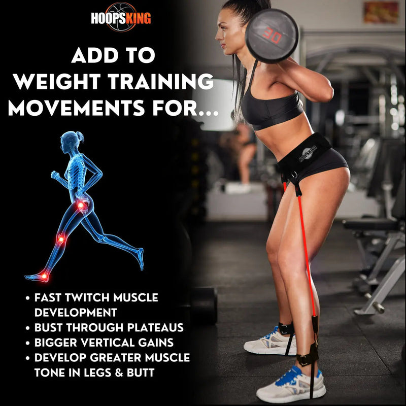 Load image into Gallery viewer, HoopsKing - HoopsKing Vertical Jump Trainer Resistance Bands | Waist to Heels