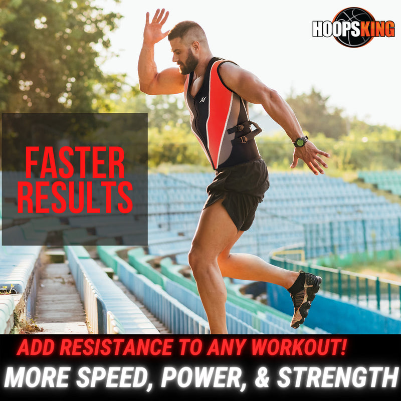 Load image into Gallery viewer, HoopsKing - Swag adjustable neoprene weighted training vest | men women