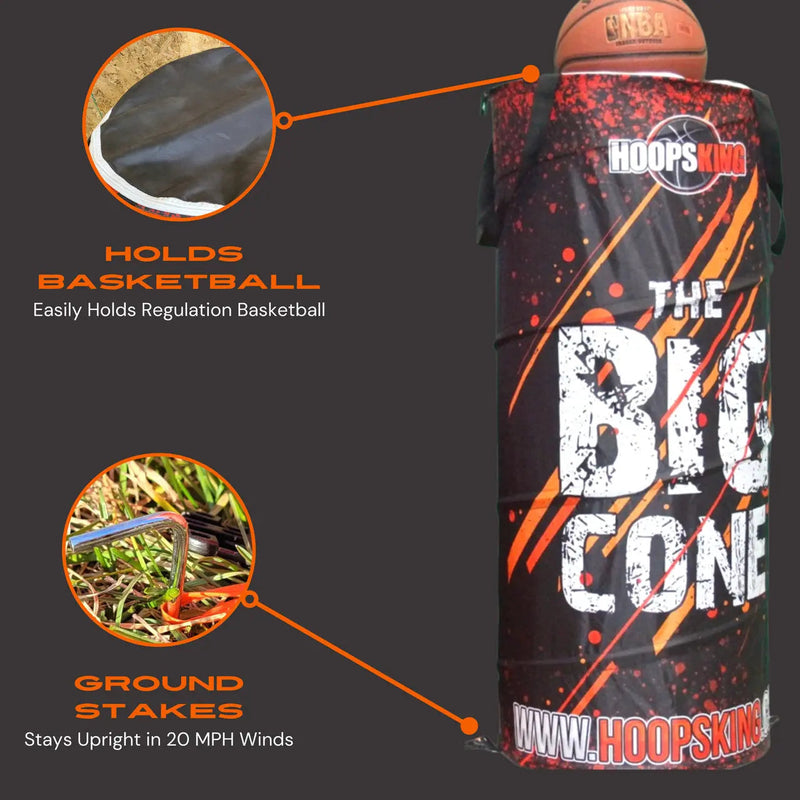 Load image into Gallery viewer, HoopsKing - The Big Cone - Pop Up Sports Defender Cone